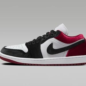 Nike Air Jordan Low Sneakers - Black, White, Red